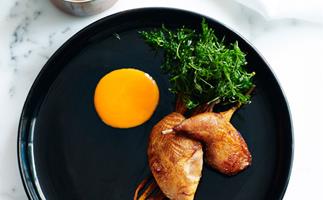 Redgate Farm quail with carrots and miso
