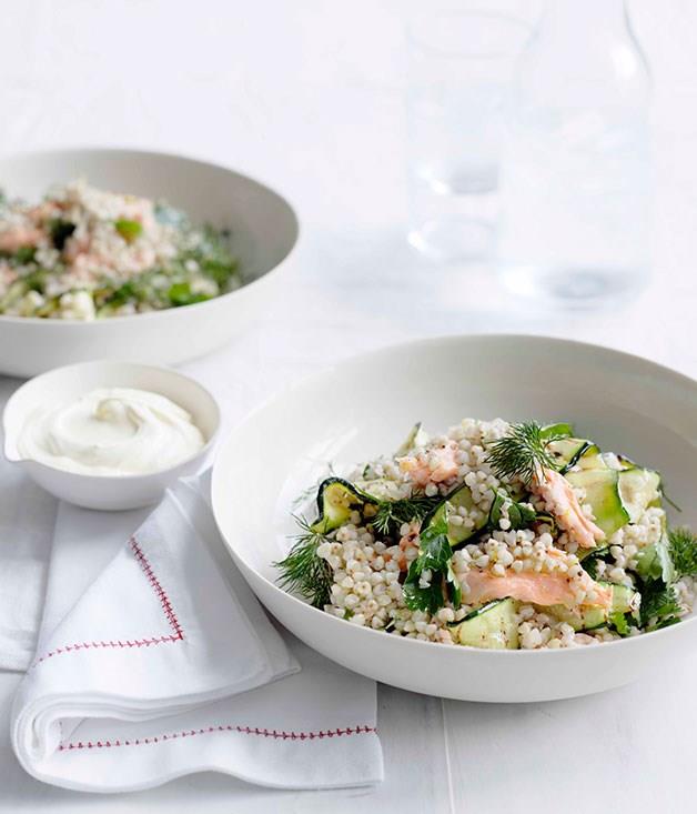 [**Toasted buckwheat and smoked trout salad**](https://www.gourmettraveller.com.au/recipes/fast-recipes/toasted-buckwheat-and-smoked-trout-salad-13067|target="_blank")
