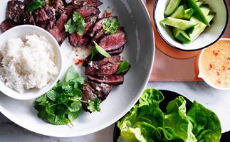 Lime and coconut marinated short ribs