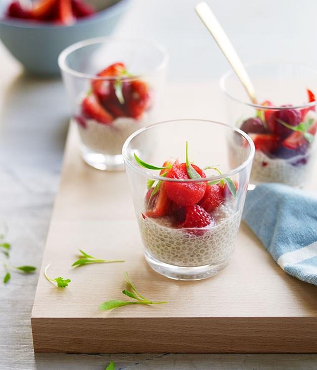 [**Almond-milk chia with berries and watermelon in eucalyptus-hibiscus syrup**](https://www.gourmettraveller.com.au/recipes/chefs-recipes/almond-milk-chia-with-berries-and-watermelon-in-eucalyptus-hibiscus-syrup-8216|target="_blank")

