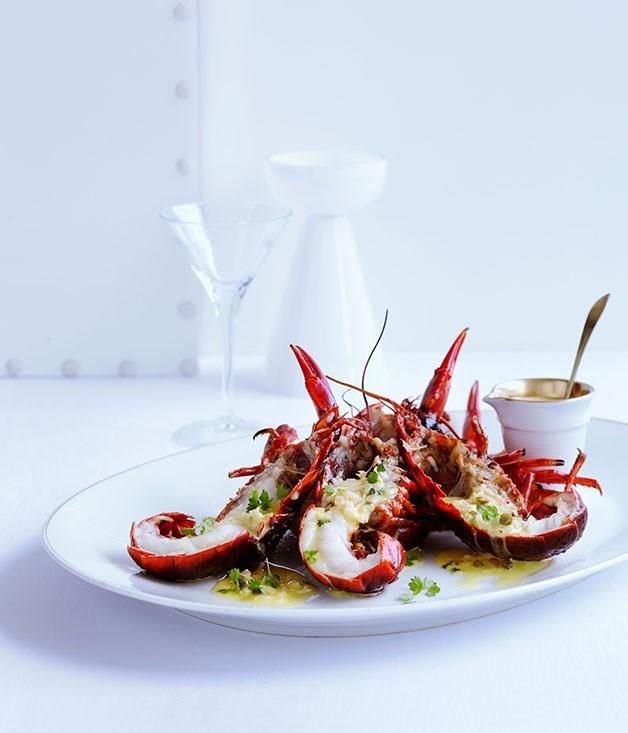 [**Black marron with green peppercorn and martini sauce**](https://www.gourmettraveller.com.au/recipes/browse-all/black-marron-with-green-peppercorn-and-martini-sauce-10268|target="_blank")
