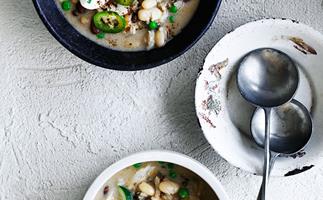Salt cod and bean soup