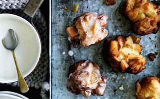 Quince and apple fritters