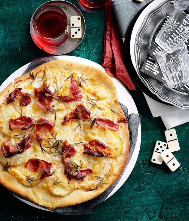 [**Potato and prosciutto pizza**](https://www.gourmettraveller.com.au/recipes/browse-all/potato-and-prosciutto-pizza-10504|target="_blank")
