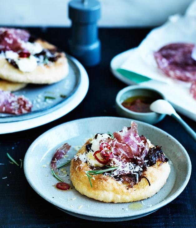 [**Pizza fritte with onions, ricotta and chilli oil**](https://www.gourmettraveller.com.au/recipes/browse-all/pizze-fritte-with-onions-ricotta-and-chilli-oil-12305|target="_blank")
