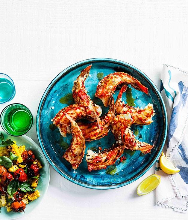 [**Grilled lobster tails with roast chilli butter and corn salad**](https://www.gourmettraveller.com.au/recipes/browse-all/grilled-lobster-tails-with-roast-chilli-butter-and-corn-salad-14321|target="_blank")
