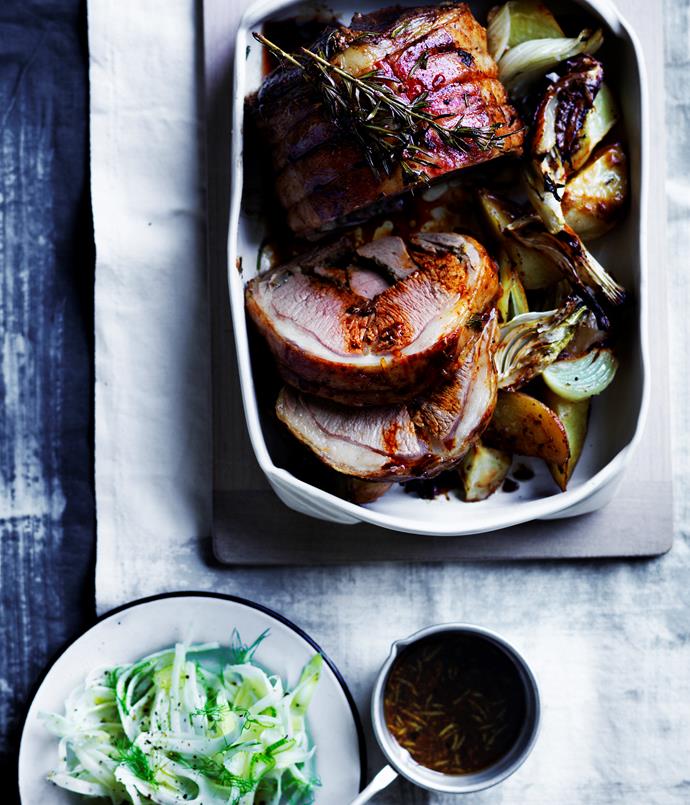 [**Roast rolled lamb loin with anchovies and rosemary**](http://www.gourmettraveller.com.au/recipes/browse-all/roast-rolled-lamb-loin-with-anchovies-and-rosemary-12579|target="_blank")