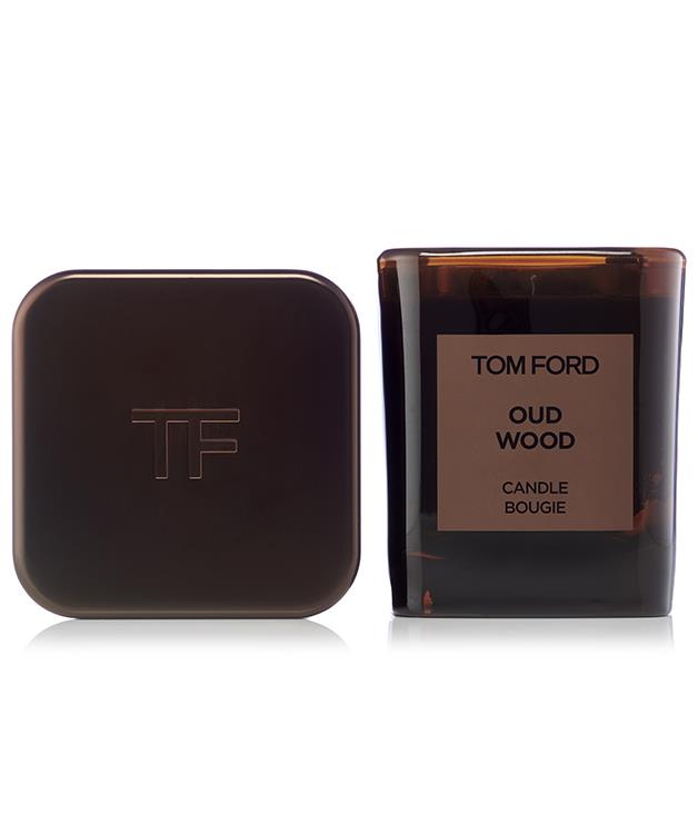 **Tom Ford Oud Wood Candle**
Oud wood is one of the rarest and most exclusive ingredients in perfumery making this Tom Ford candle a luxurious gift for loved ones. Blended with rose wood, cardamom, sandalwood, vetiver and amber, it adds a warm, sensual air to any space. It comes with a metal cover that doubles as a display case or candle cover when not in use.

_$215, [shop.davidjones.com.au](http://shop.davidjones.com.au/djs/ProductDisplay?catalogId=10051&productId=11613008&langId=-1&storeId=10051)_