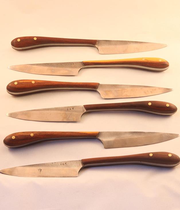 **DOGBOY CHEESE KNIVES**
**Chosen by JOCK ZONFRILLO, ORANA AND BISTRO BLACKWOOD**

"I discovered Dogboy on Instagram of all places. The maker, Richard Cooper, handcrafts each and every knife from repurposed files, lawnmower blades, saws and the like. It's my idea of stylish, repurposed luxury."

_Dogboy Cheese Knife, $180, [sorrythanksiloveyou.com/dogboy-cheese](http://sorrythanksiloveyou.com/dogboy-cheese)_