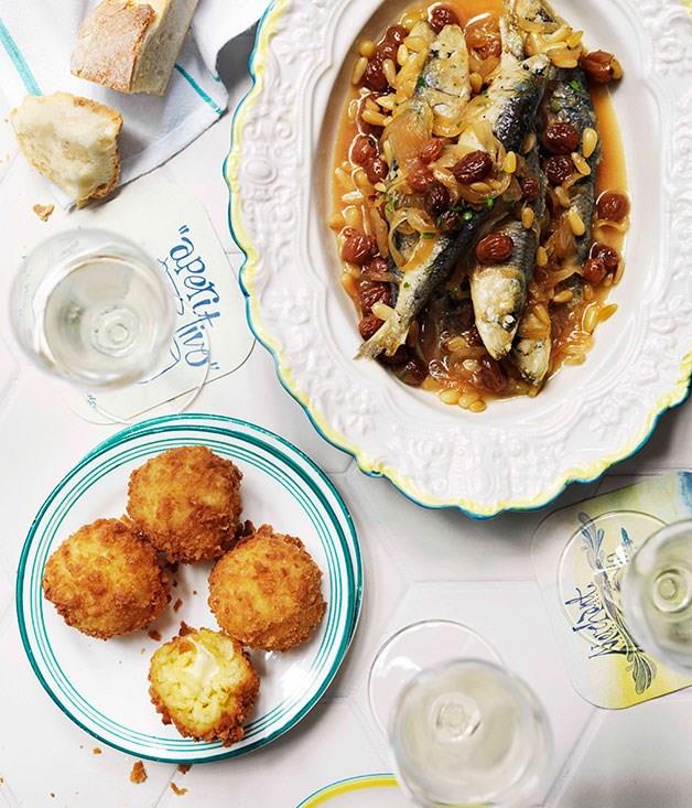 [**Guy Grossi's sarde in saor (soused sardines)**](https://www.gourmettraveller.com.au/recipes/chefs-recipes/guy-grossi-sarde-in-saor-soused-sardines-7771|target="_blank")