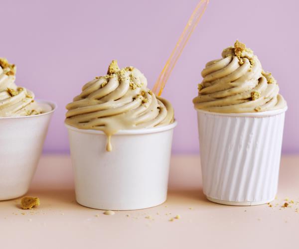 **[Scorched honey cheesecake soft-serve](https://www.gourmettraveller.com.au/recipes/browse-all/scorched-honey-cheesecake-soft-serve-15625|target="_blank")**