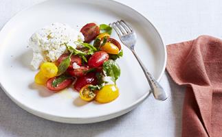 Goat's curd and tomato