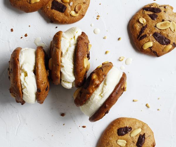 **[Choc-chip peanut butter cookies](https://www.gourmettraveller.com.au/recipes/fast-recipes/choc-chip-peanut-butter-cookies-15805|target="_blank")**