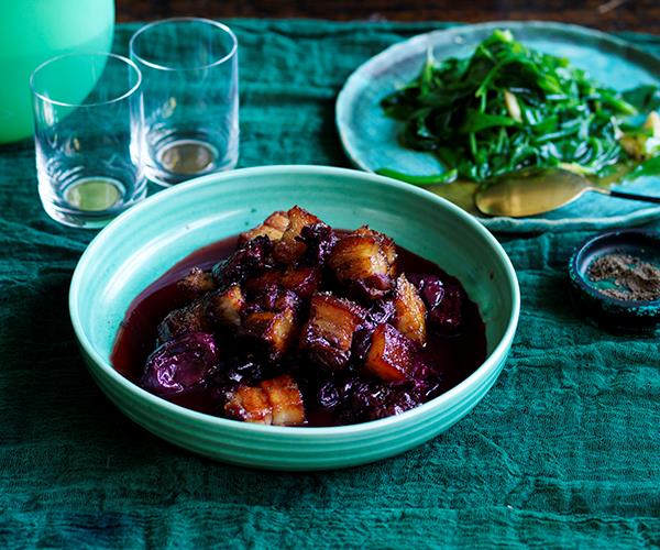 Sweet and sour pork with Davidson's plum