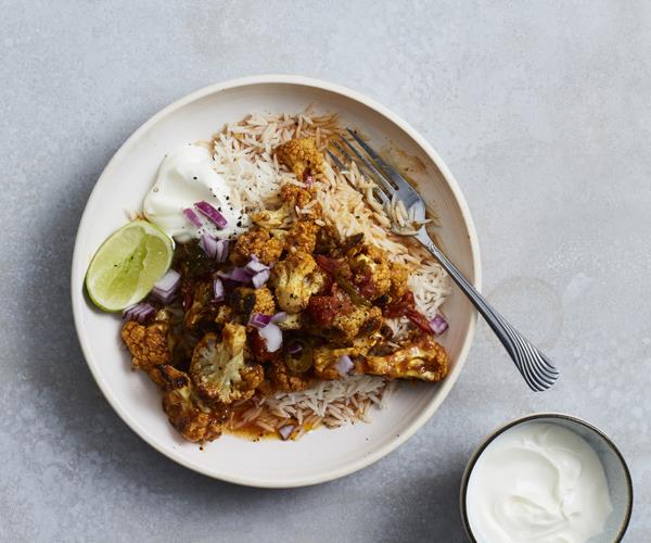 **[Roasted cauliflower curry with lime and coriander](https://www.gourmettraveller.com.au/recipes/fast-recipes/cauliflower-curry-with-lime-and-coriander-16068|target="_blank")**