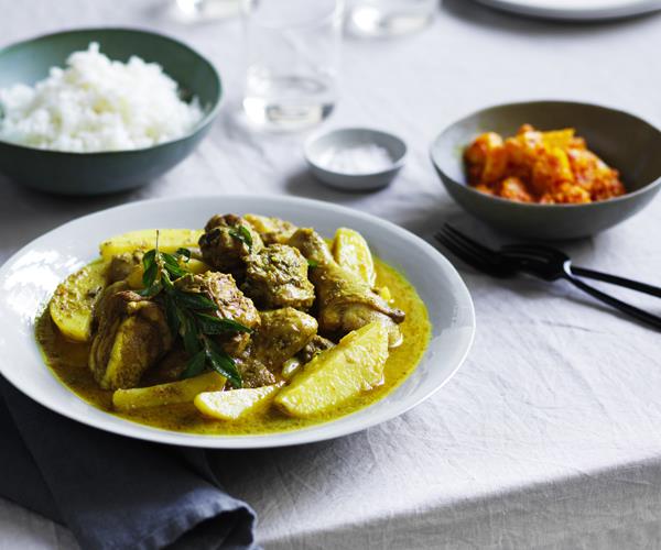 Chicken curry with pickled pineapple 