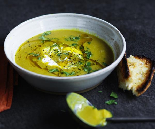 **[Red lentil soup with yoghurt and coriander](https://www.gourmettraveller.com.au/recipes/fast-recipes/red-lentil-soup-with-yoghurt-and-coriander-16222|target="_blank")**