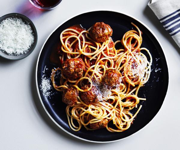 [**Spaghetti and meatballs**](https://www.gourmettraveller.com.au/recipes/fast-recipes/spaghetti-and-meatballs-16338|target="_blank")