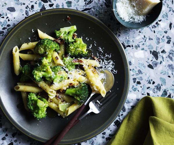 **[Penne with broccoli and pancetta pangrattato](https://www.gourmettraveller.com.au/recipes/fast-recipes/penne-with-broccoli-and-pancetta-pangrattato-16479|target="_blank")**