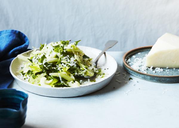 Celery, mint and Manchego salad