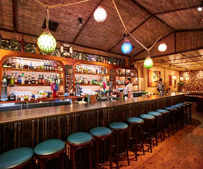 Inside Jacoby's, a tiki-themed bar on Gourmet Traveller's list of best Sydney bars