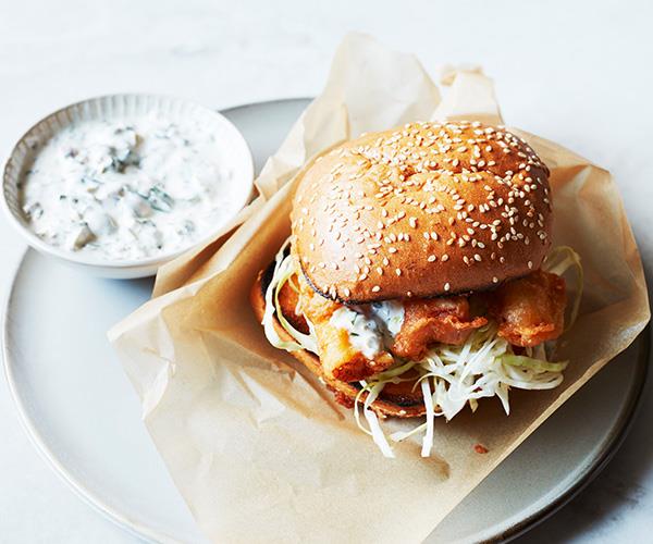**[Fish burgers](https://www.gourmettraveller.com.au/recipes/fast-recipes/fish-burger-recipe-16817|target="_blank")**