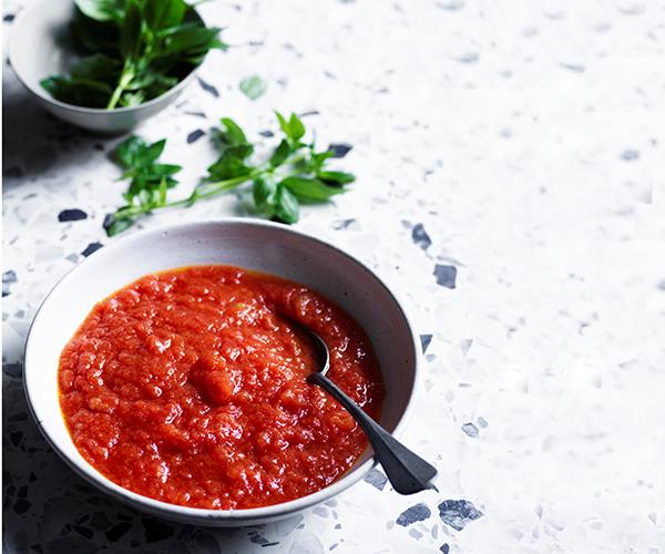 [**Basic tomato sauce**](https://www.gourmettraveller.com.au/recipes/chefs-recipes/basic-tomato-sauce-recipe-17023|target="_blank")


"This is a basic tomato sauce that preserves the freshness and vibrancy of in-season tomatoes," says Wall. "Don't overcook it – overcooked sauces become dull and jammy and lose any sense of ripeness and freshness."