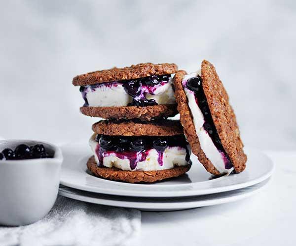 **[Blueberry and coconut ice-cream sandwiches](https://www.gourmettraveller.com.au/recipes/fast-recipes/blueberry-and-coconut-ice-cream-sandwiches-13680|target="_blank")**