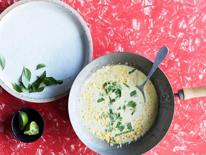 **[Sweetcorn with coconut milk](https://www.gourmettraveller.com.au/recipes/fast-recipes/corn-coconut-milk-soup-17094|target="_blank")**