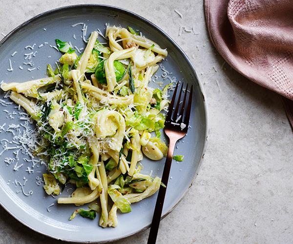 **[Casarecce with pancetta and Brussels sprouts](https://www.gourmettraveller.com.au/recipes/fast-recipes/casarecce-pasta-pancetta-brussels-sprouts-17142|target="_blank"|rel="nofollow")**