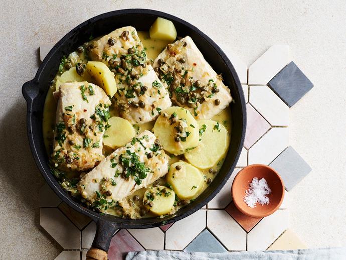 **[Gemfish in vermouth sauce](https://www.gourmettraveller.com.au/recipes/fast-recipes/fish-vermouth-sauce-17407|target="_blank")**