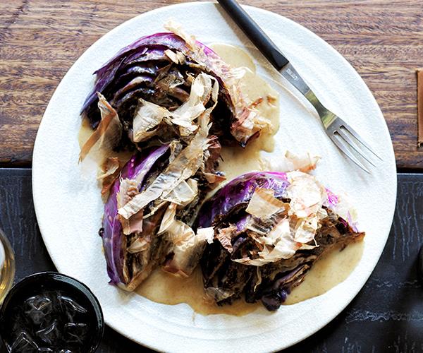 Automata’s roasted red cabbage with bonito butter