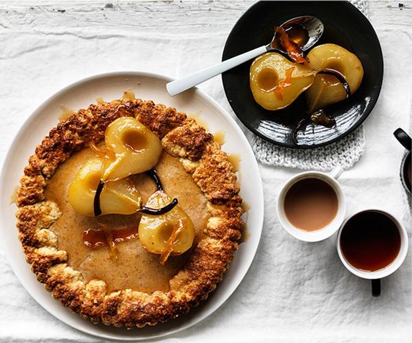 **[Ricotta maple tart with roast pears](https://www.gourmettraveller.com.au/recipes/browse-all/ricotta-maple-tart-with-roast-pears-12031|target="_blank")**