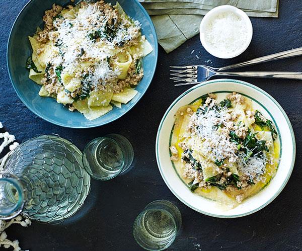 Chicken and clove ragù with polenta pasta | Gourmet Traveller