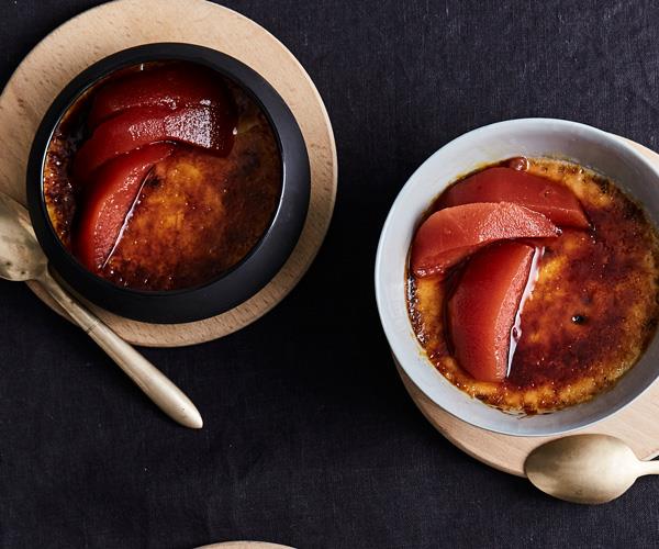 Ramblr's baked muscat and brioche custards with quince recipe | Gourmet ...