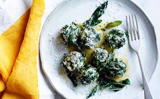 Ricotta and silverbeet malfatti with sage burnt butter