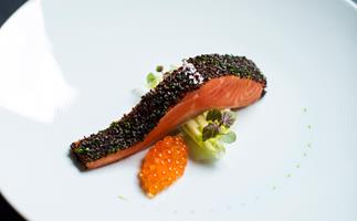 The signature confit trout at Testuya's