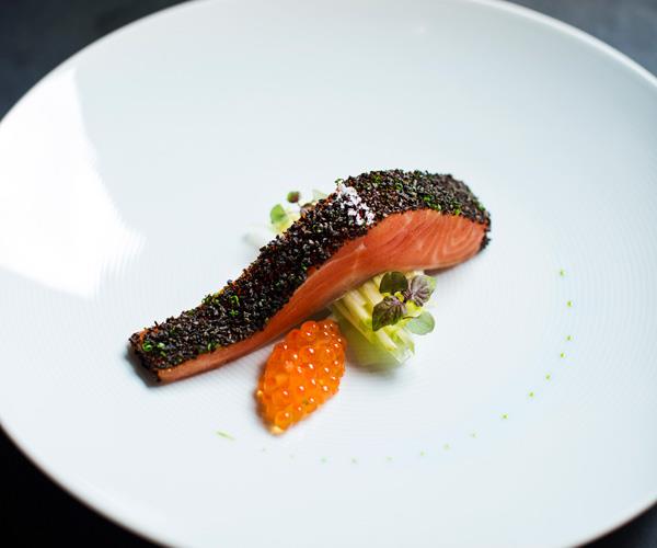 The signature confit trout at Testuya's