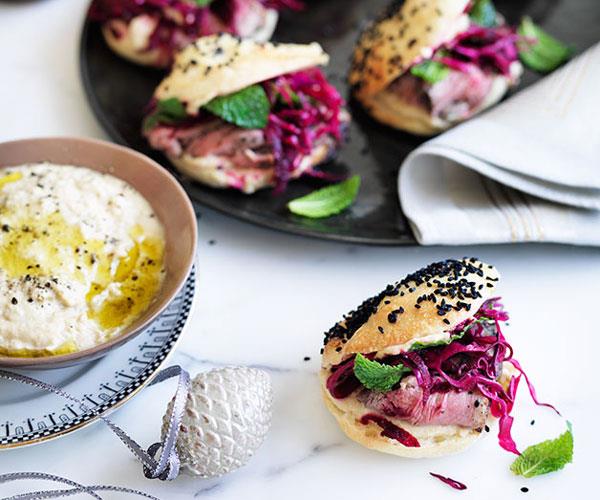 **[Pide rolls with roast lamb and beetroot](https://www.gourmettraveller.com.au/recipes/browse-all/pide-rolls-with-roast-lamb-and-beetroot-11838|target="_blank")**