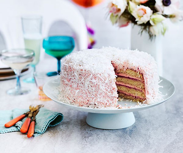 **[Coconut and berry layer cake](https://www.gourmettraveller.com.au/recipes/chefs-recipes/coconut-and-berry-layer-cake-9197|target="_blank"|rel="nofollow")**