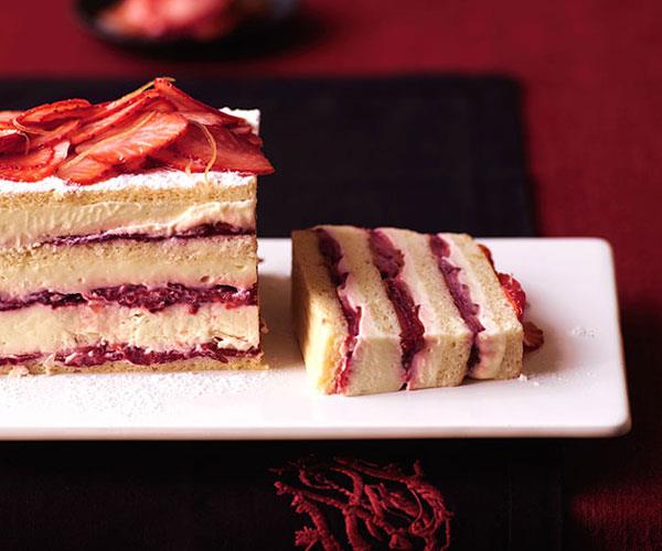 [**Strawberry layer cake**](https://www.gourmettraveller.com.au/recipes/browse-all/strawberry-layer-cake-9954|target="_blank")
