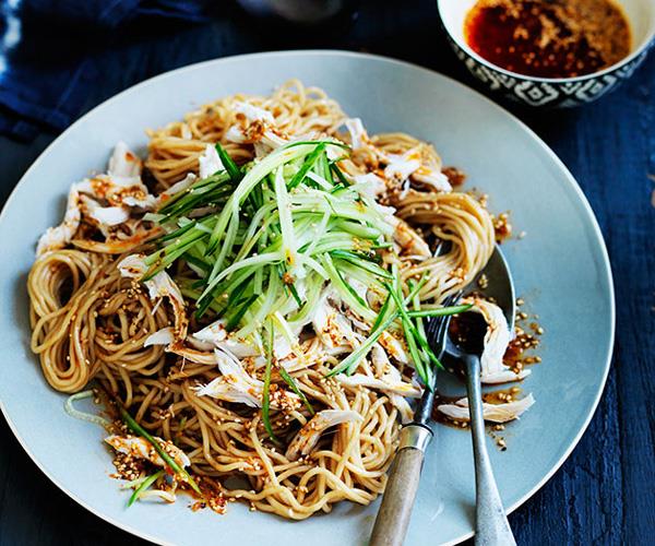 **[Chicken noodle salad with Sichuan peppercorns](https://www.gourmettraveller.com.au/recipes/browse-all/sichuan-chicken-noodle-salad-12191|target="_blank")**