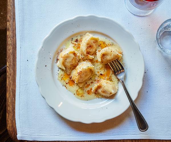 **[Ricotta agnolotti with anchovy butter by Alberto's Lounge](https://www.gourmettraveller.com.au/recipes/chefs-recipes/ricotta-agnolotti-17270|target="_blank")**