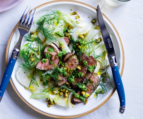 **[Lamb with fennel, salsa verde and preserved lemon](https://www.gourmettraveller.com.au/recipes/fast-recipes/lamb-fennel-salsa-verde-17904|target="_blank"|rel="nofollow")**