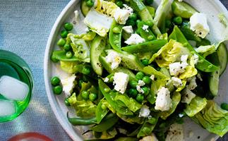 Chopped spring green salad
