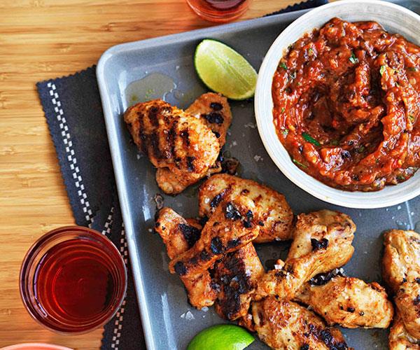 **[Spiced chicken wings with roast garlic and chipotle salsa](https://www.gourmettraveller.com.au/recipes/browse-all/spiced-chicken-wings-with-roast-garlic-and-chipotle-salsa-14311|target="_blank")**