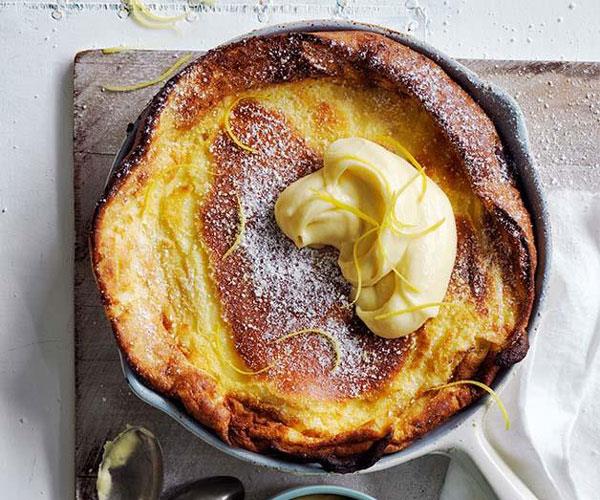 Dutch baby with lemon butter and clotted cream recipe