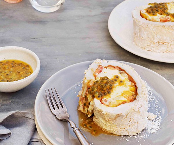 **[Rolled soft meringue with tropical fruit and lime mascarpone](https://www.gourmettraveller.com.au/recipes/browse-all/rolled-soft-meringue-with-tropical-fruit-and-lime-mascarpone-11173|target="_blank"|rel="nofollow")**