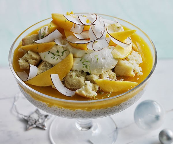 [**Mango and coconut trifle**](https://www.gourmettraveller.com.au/recipes/browse-all/mango-and-coconut-trifle-12417|target="_blank"|rel="nofollow")
