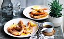 Barbecued prawns with brown butter and tamari